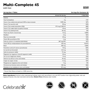 Multi-Complete 45 Bariatrický multivitamín so železom, žuvací