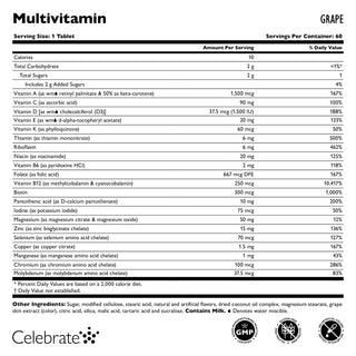 Bariatrický multivitamín bez železa, žuvací