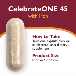 CelebrateONE 45 Bariatrický multivitamín so železom, kapsuly