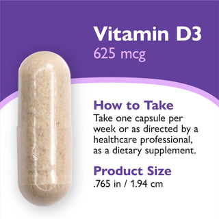 Vitamín D3 625mcg (25.000 IU), kapsule