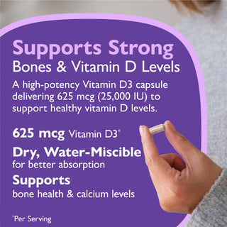 Vitamín D3 625mcg (25.000 IU), kapsule