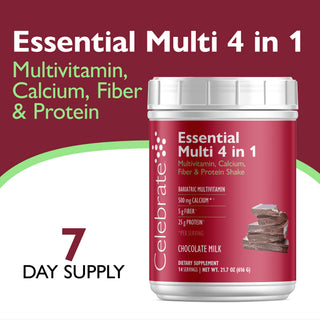 Essential Multi 4 v 1 multivitamín s vápnikom + proteínom, prášok