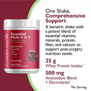Essential Multi 4 v 1 multivitamín s vápnikom + proteínom, prášok
