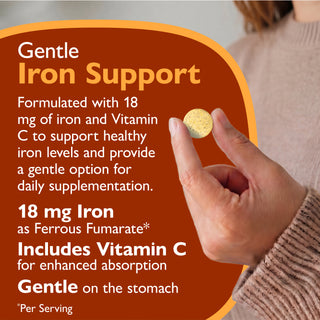 Železo 18 mg + Vitamín C, žuvacie, Orange 