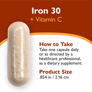 Železo 30 mg + Vitamín C, kapsuly 