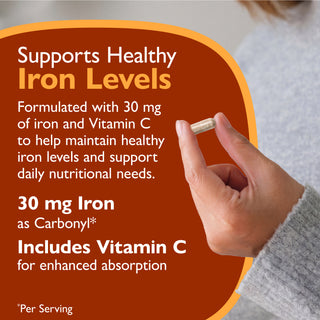 Železo 30 mg + Vitamín C, kapsuly 