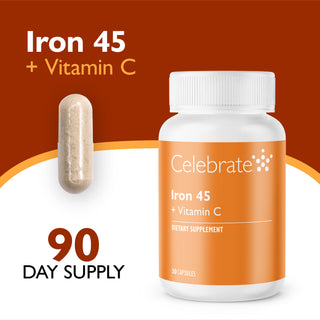 Železo 45 mg + vitamín C, kapsule