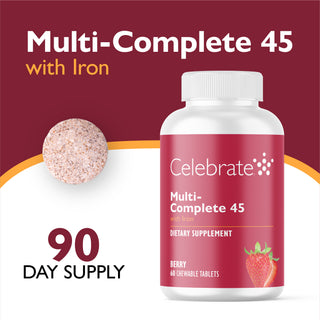 Multi-Complete 45 Bariatrický multivitamín so železom, žuvací