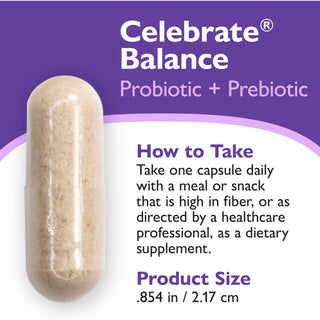 Celebrate® BALANCE probiotikum + prebiotikum, kapsule