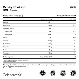 Celebrate® ReBuild Protein + Probiotikum, prášok